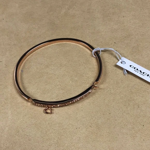 Coach Signature Pave Bar Bangle - Picture 3 of 9